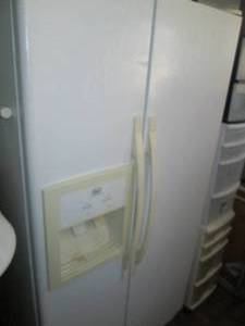 lot 11 image: Roper White Side by side refrigerat...