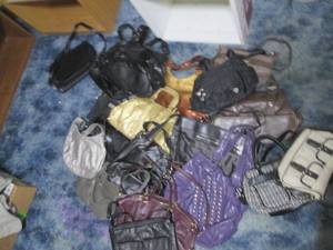 lot 161 image: Colorful collection of purses, tote...
