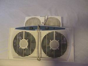 lot 170 image: Pair of dual window fans...