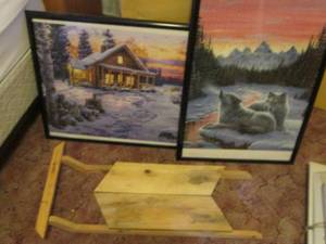lot 172 image: Beautifully framed Wolf and outdoor...