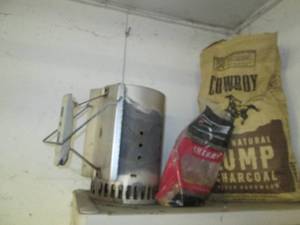 lot 379 image: Weber metal charcoal starter with c...