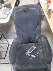 lot 403 image: Black Velour personal massaging cha...