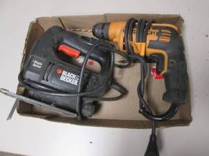 lot 405 image: Black and Decker Jigsaw And Bostich...