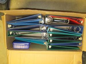 lot 447 image: 3 ring binders...