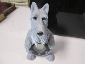 lot 453 image: scottie dog solar light...