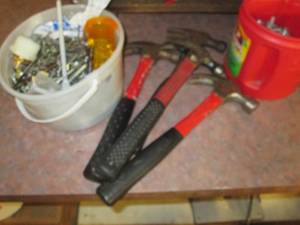 lot 461 image: Lot of hammers hardware and more...