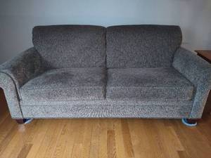 Broyhill Nail Head Accent Sofa-  Brown Tones