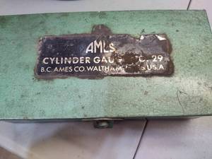 Vintage Amls Cylinder Gauge No. 29