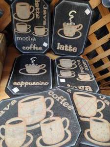 Lot of Assorted Coffee Decor Sign - Craft Show OverstockInventory