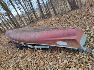 Approximately 16 Foot Canoe with Trailer