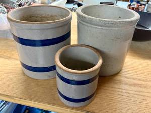 Lot of Three Stone Crocks