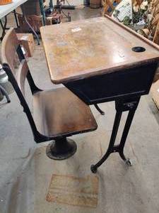 Vintage School Desk & Chair