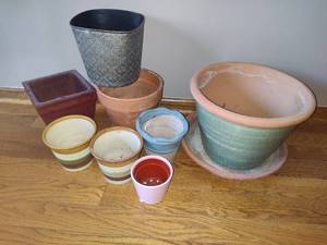 Lot of Assorted Garden Pots