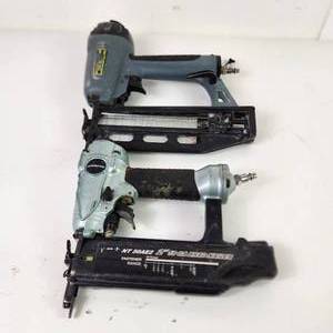lot 16 image: Lot Of Two Pneumatic Tools Metabo HPT 2 18 GA Brad Nailer And 2 12 Finish Nailer UNTESTED