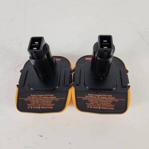 lot 23 image: Lot Of Two New Battery Adapters DCA 1820 20V Max To 18V Battery Adapter