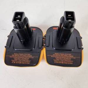 lot 24 image: Lot Of Two New Battery Adapters DCA 1820 20V Max To 18V Battery Adapter