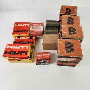 lot 39 image: Lot Of Partial Boxes Of Power Tool Fasteners Hilti And More