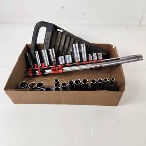 lot 46 image: Lot Of Miscellaneous Sockets On Storage Strips Good Condition