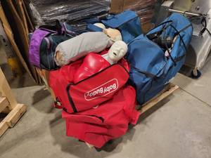 lot 13 image: Pallet of CPR Dummies (543152) Plus Accessories
