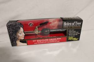 lot 52 image: Helen of Troy 34 Gold-Plated Curling Iron