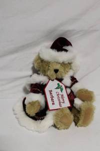 lot 58 image: Christmas Teddy Bear with Personalized Tag