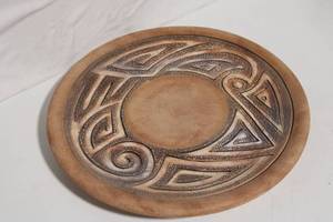 lot 59 image: Decorative Ceramic Plate with Intricate Pattern