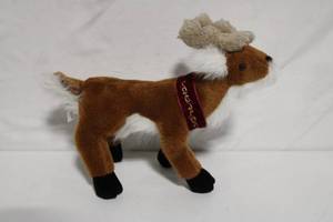 lot 78 image: 8-Inch Plush Reindeer Stuffed Animal with Embroidered Collar