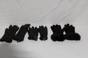 lot 112 image: Collection of 5 Womens Leather Gloves including Michael Kors