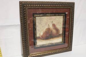 lot 154 image: Framed Artwork with Pears - Signed by Artist