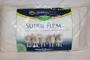 lot 201 image: Serta Sertapedic Super Firm Hypoallergenic Pillow