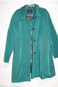 lot 213 image: London Fog Teal 3X Womens Trench Coat
