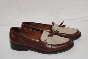 lot 236 image: Etienne Aigner Womens Leather Textile Dress Shoes Size 8.5M