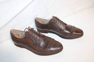 lot 254 image: Mens Brown Leather Derby Shoes Size 8.5