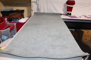 lot 282 image: Gray Carpet Runner Rug - 30 ft x 6 ft
