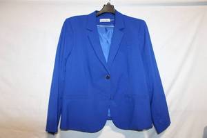 lot 312 image: Womens Calvin Klein Blue Blazer Jacket Size 22W