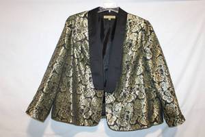 lot 317 image: Nipon Boutique Floral Brocade Blazer, Size 22W