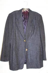 lot 321 image: Dark Navy Mens Suit Jacket - Size 14