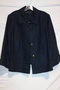 lot 351 image: Anne Klein Womens Plus Size 18W Navy Jacket