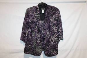 lot 352 image: Womens Alex Evenings 2X Sequin Jacket and Top Set