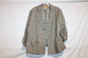 lot 356 image: Ruby Rd Womens 20W Linen-Blend Blazer