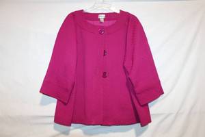 lot 368 image: Chicos Womens Textured Jacket - Size 3