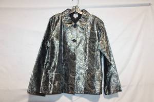 lot 388 image: Chicos Metallic Paisley Jacket - Size 3
