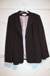 lot 415 image: Le Suit Womens Brown Blazer, Size 18