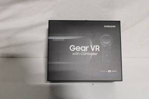 lot 28 image: Samsung Gear VR with Controller and Rawlings Baseball in Display Case