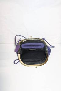 lot 129 image: Vintage Purple Leather Shoulder Bag by Epitome