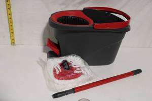 lot 133 image: O-Cedar EasyWring Spin Mop and Bucket System