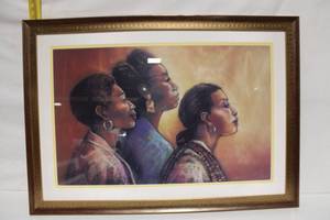 lot A-186 image: Monica Stewart Signed Artwork in Wooden Frame