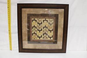lot A-190 image: Framed Geometric Art by Wyatt