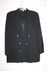 lot 442 image: Mens Helote Panka Black Double-Breasted Blazer, Size 14