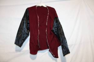 lot 449 image: Fleet Street Womens Burgundy and Black Jacket - Size L